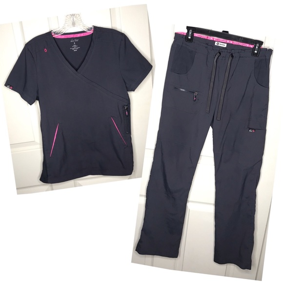 koi Other - Koi ‘lite’ Scrubs Set Dark Grey